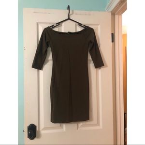 Olive Green Bodycon Dress